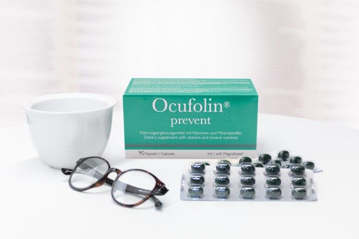 Eye vitamins Ocufolin prevent 90 capsules blister pack