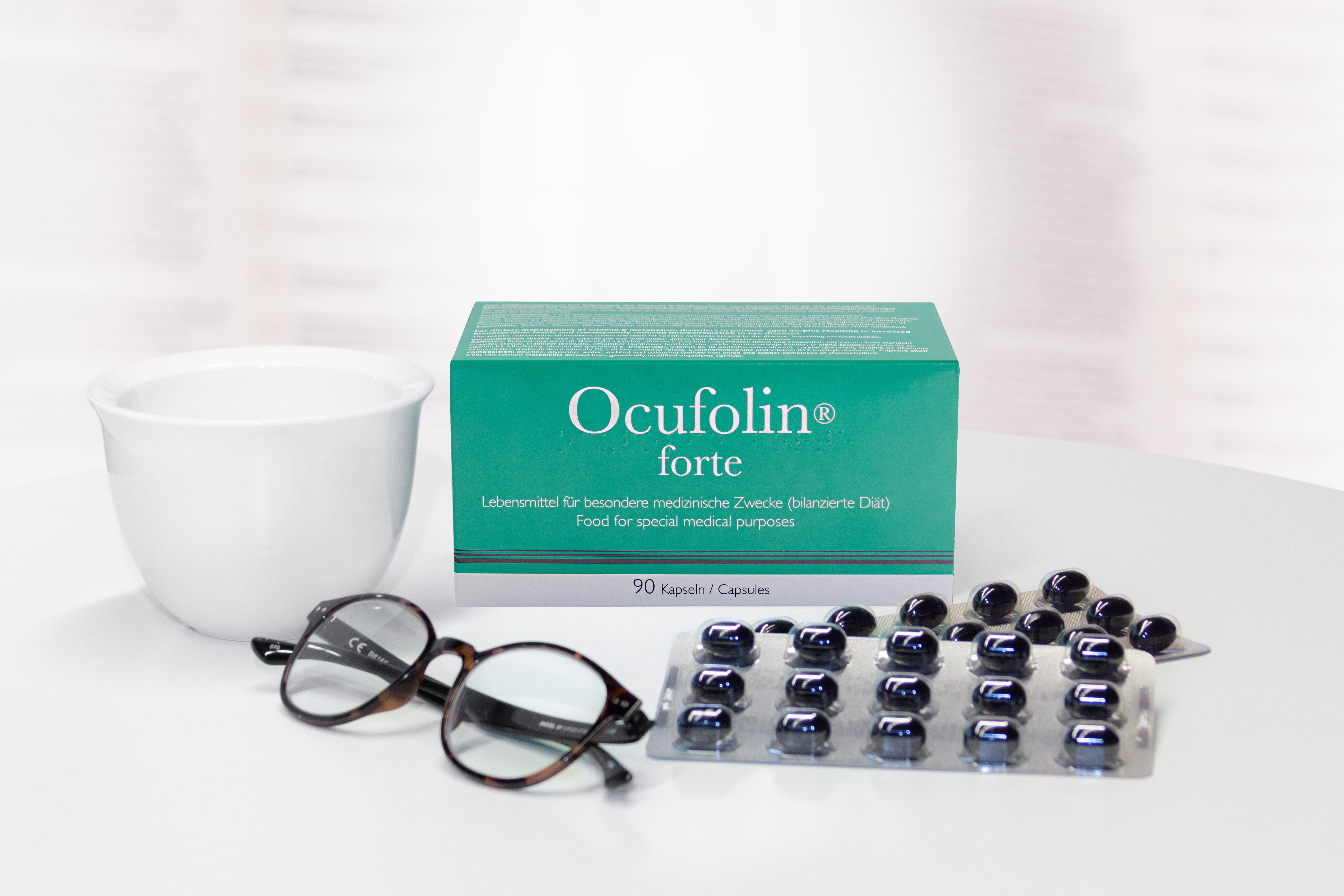 Eye vitamins Ocufolin forte 90 capsules blister pack